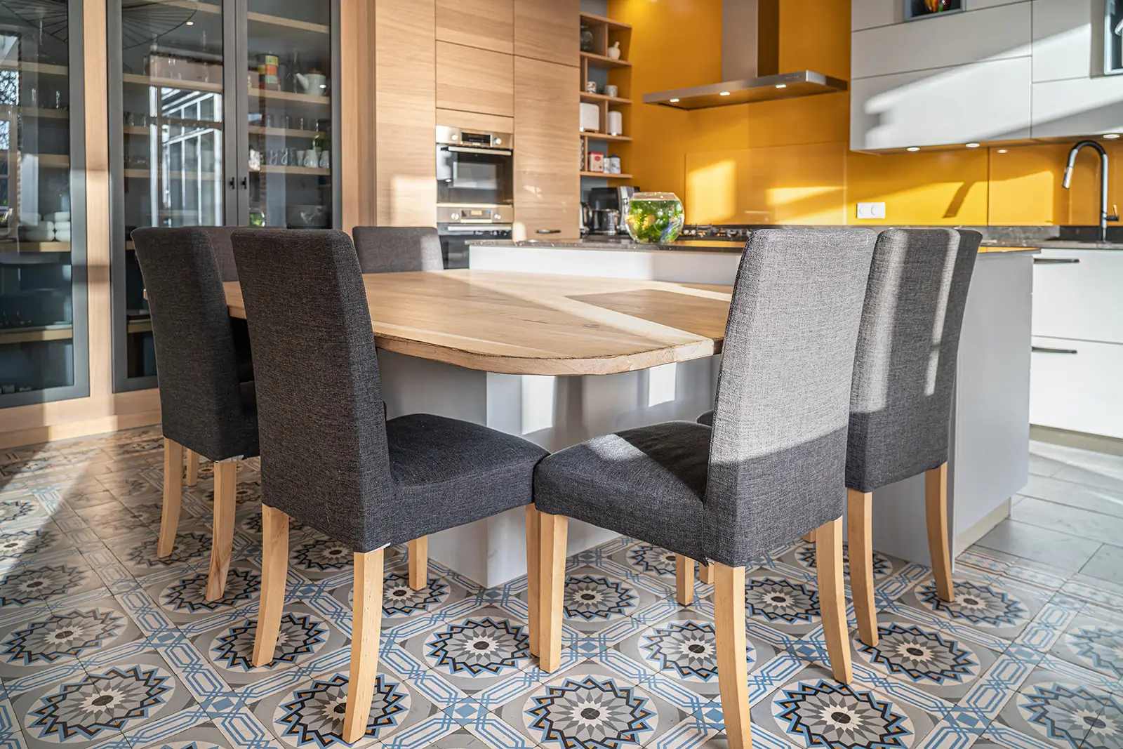 Decorateur Cuisine Coin Repas Table Sur Mesure Chene Massif Evreux Normandie Vazardhome