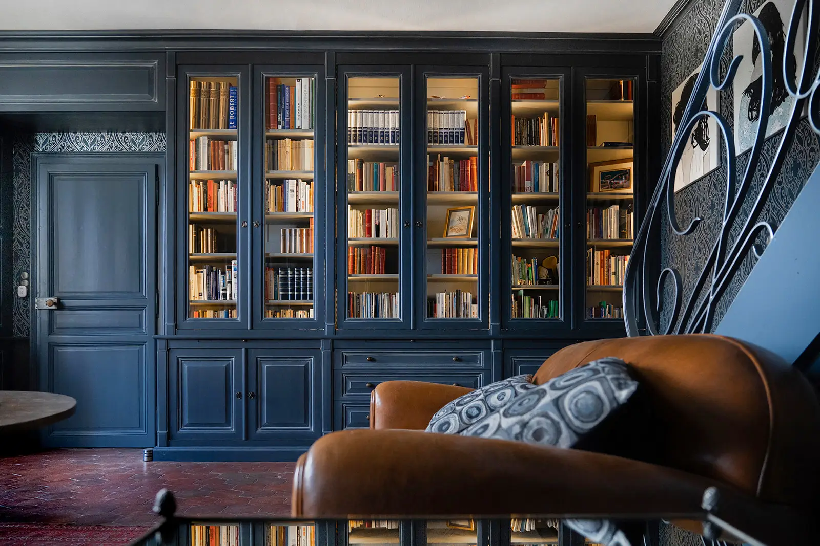 Decorateur Transformation Bureau Bibliotheque Ambiance Intime Poissy Normandie Vazardhome