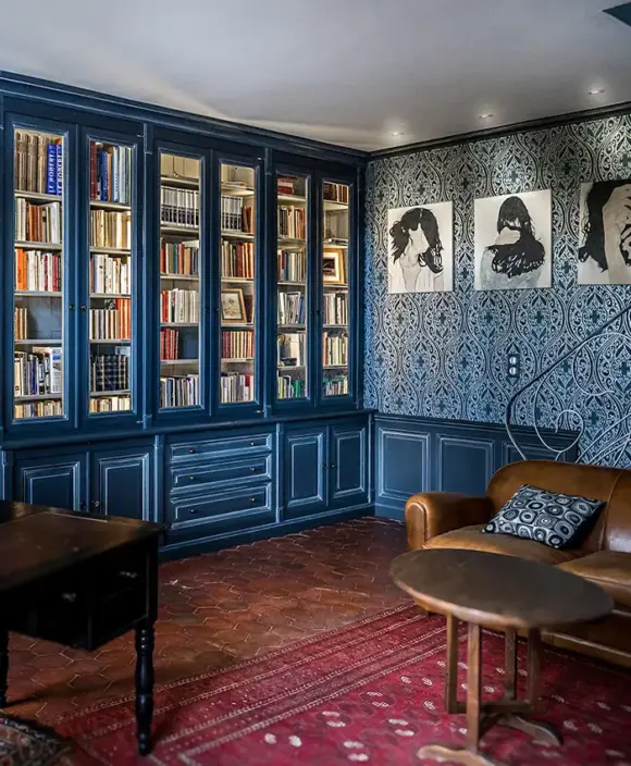 Photo Decorateur Transformation Bureau Bibliotheque Poissy Normandie Vazardhome