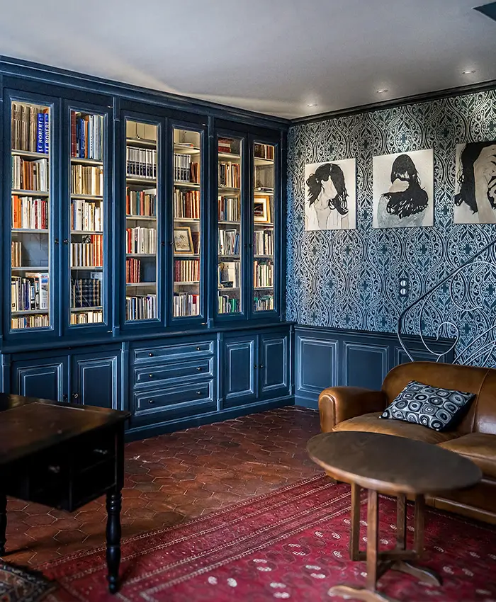 Photo Decorateur Transformation Bureau Bibliotheque Poissy Normandie Vazardhome