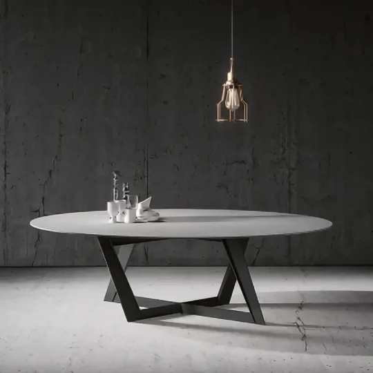 Table Moderne Plateau Ceramique Twist