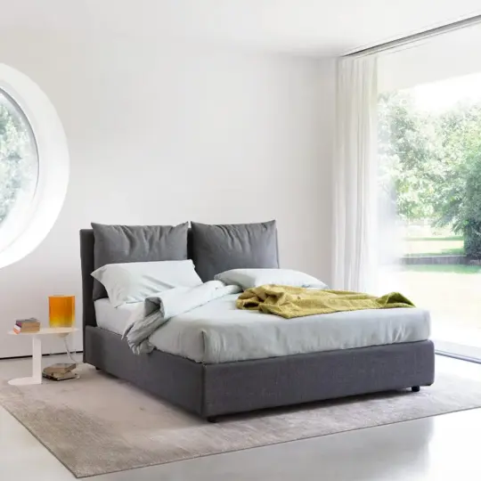 Lit Coffre Moderne Tete De Lit Coussins Folding Box Rangement Noctis Tango