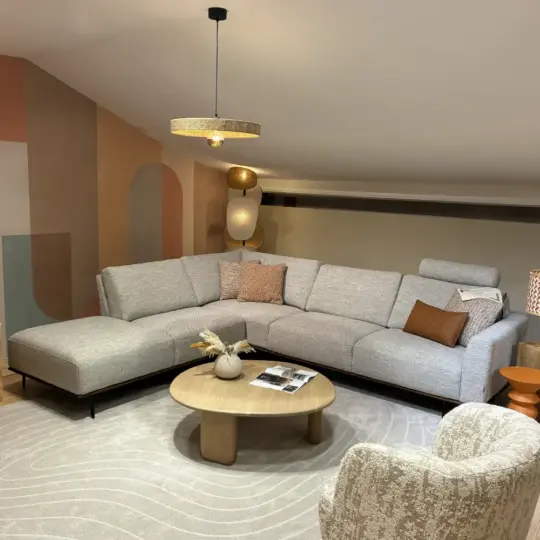 Canape Angle Gamay Beige Ambiance Aubaine