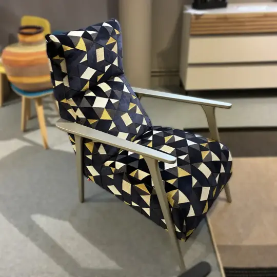 Fauteuil Tissu Oliver Vazard Home Aubaine