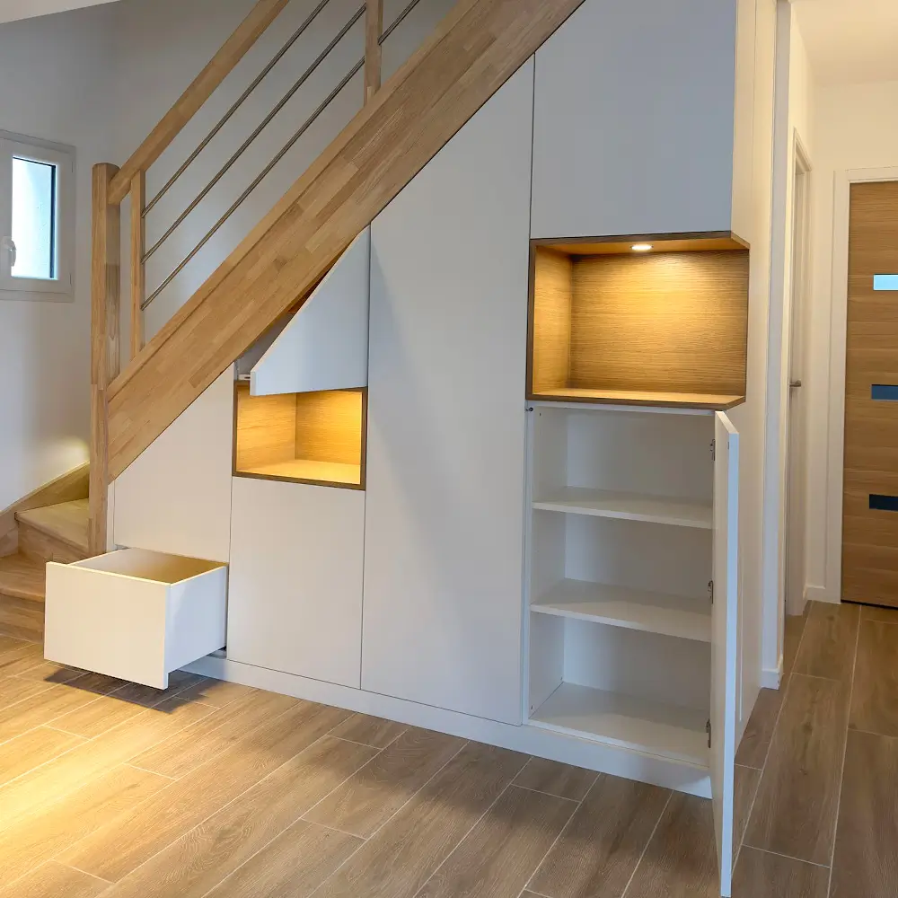 Dressing Sous Escalier Placard Moderne Sur Mesure Vazardhome