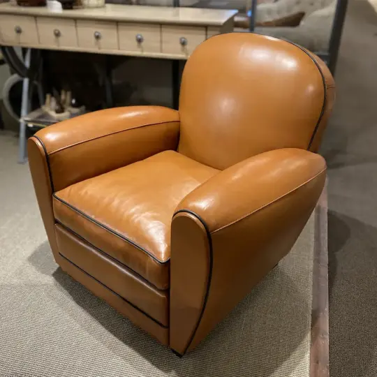 Fauteuil Club Cuir Oxford Showroom Vazardhome