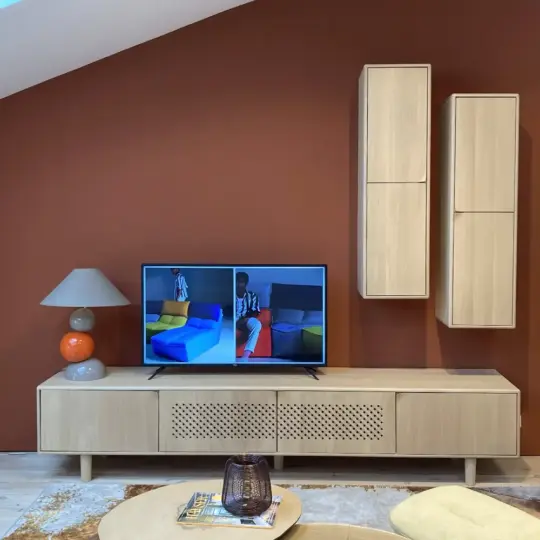 Meuble Tv Bois Moderne Sento Showroom Vazardhome