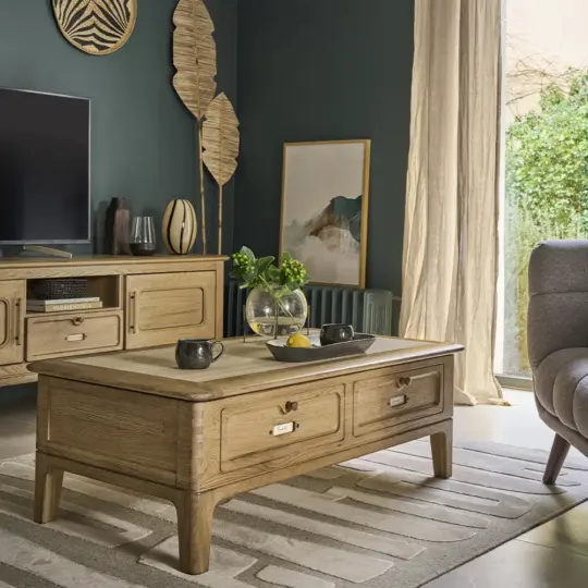 Table Basse Dinette Rustique Moderne Intemporel Chene Jazz Artcopi