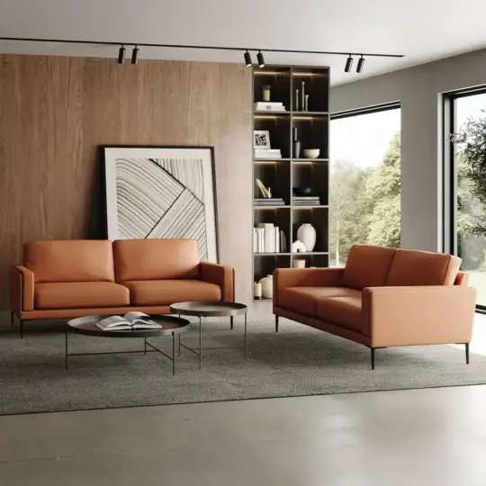 Canape Fauteuil Moderne Cuir Neology Auteuil