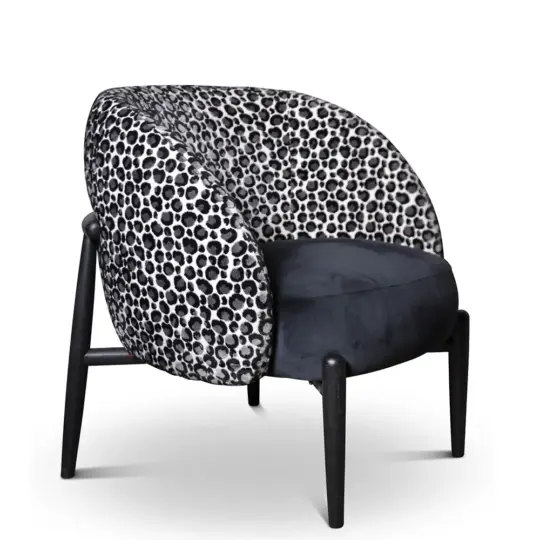 Fauteuil Cabriolet Tissu Sasha