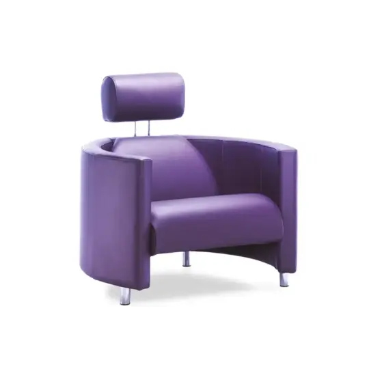 Fauteuil Design Cuir Tetiere Neology Negresco