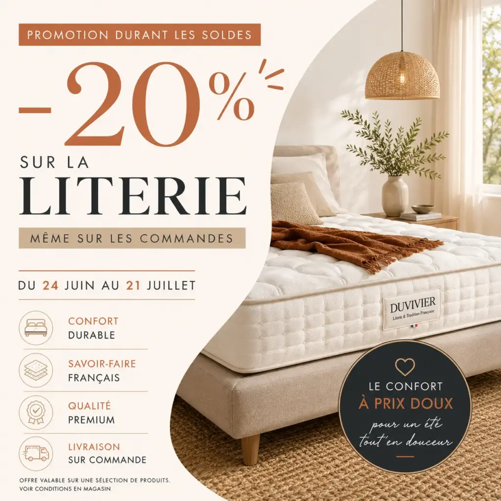 Promo Literie Juin 2026 Vazardhome