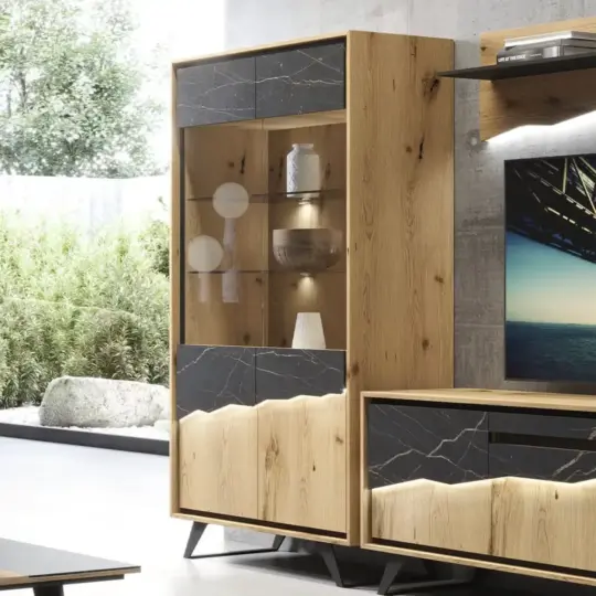 Vitrine Contemporaine Ceramique Noire Daxe 2
