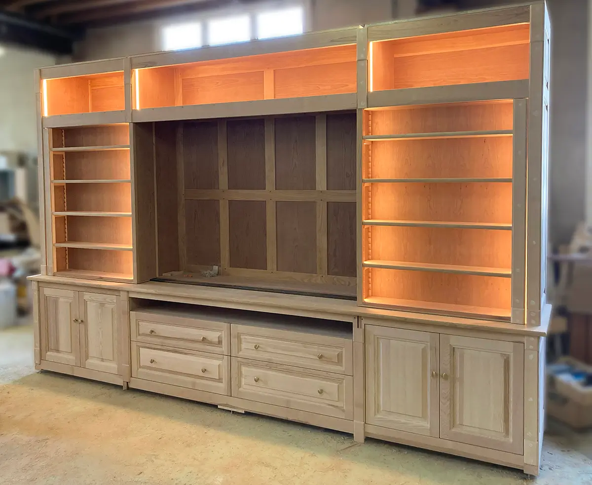Atelier Fabrication Bois Savoir Faire Bibliotheque Sur Mesure Vazardhome Pja 24 A
