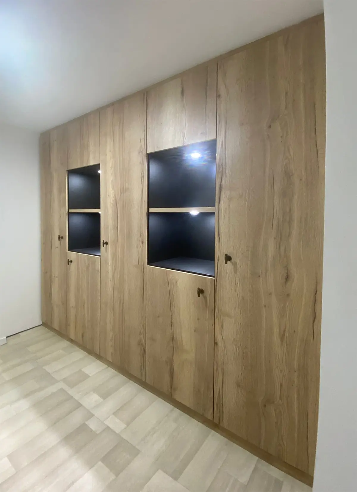 Dressing Rangement Sur Mesure Bois Niche Noire Vazard Home Pjd 25a