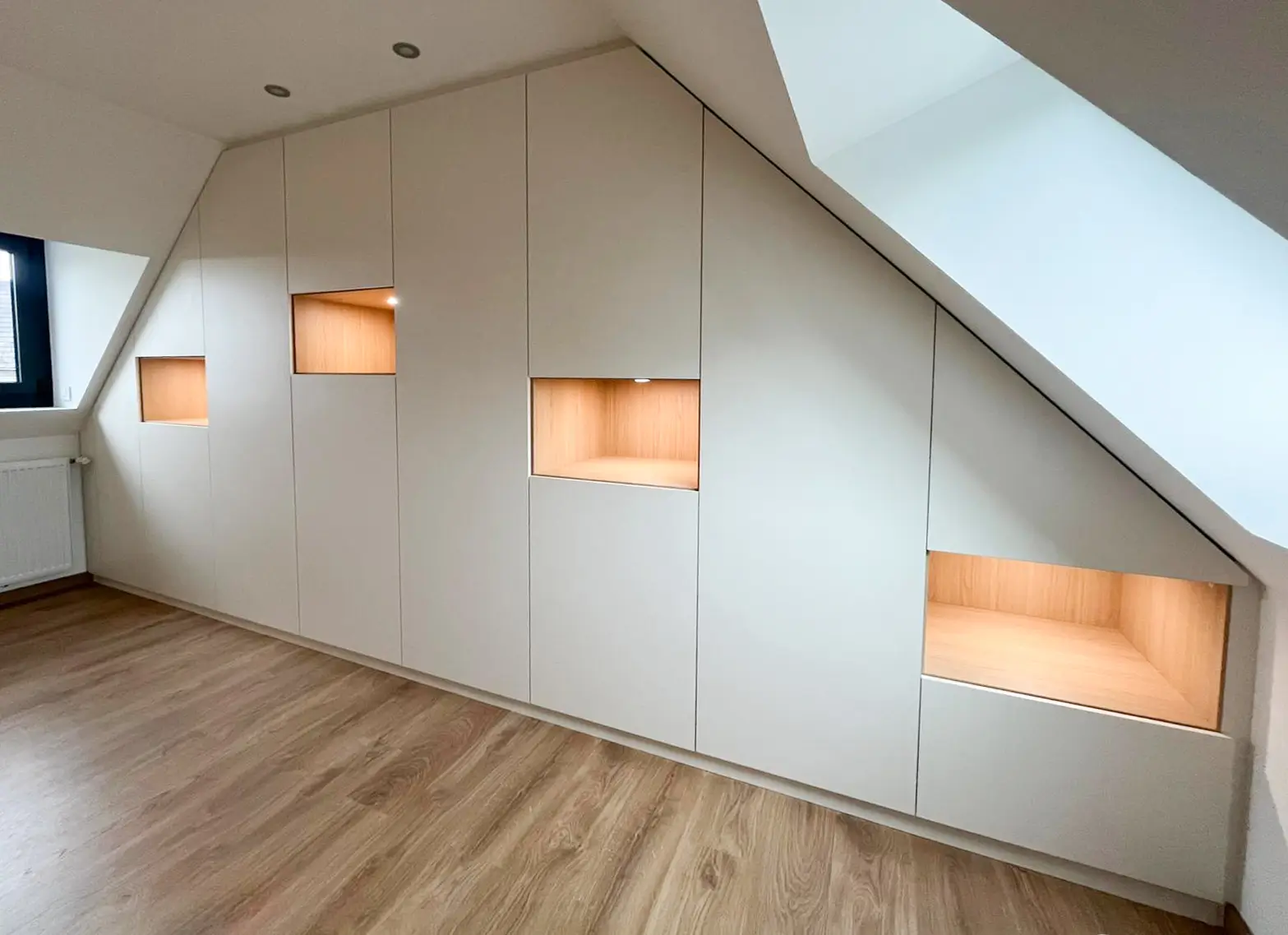 Dressing Sous Pante Niches Sur Mesure Blanc Contemporain Vazardhome Pjd 25b