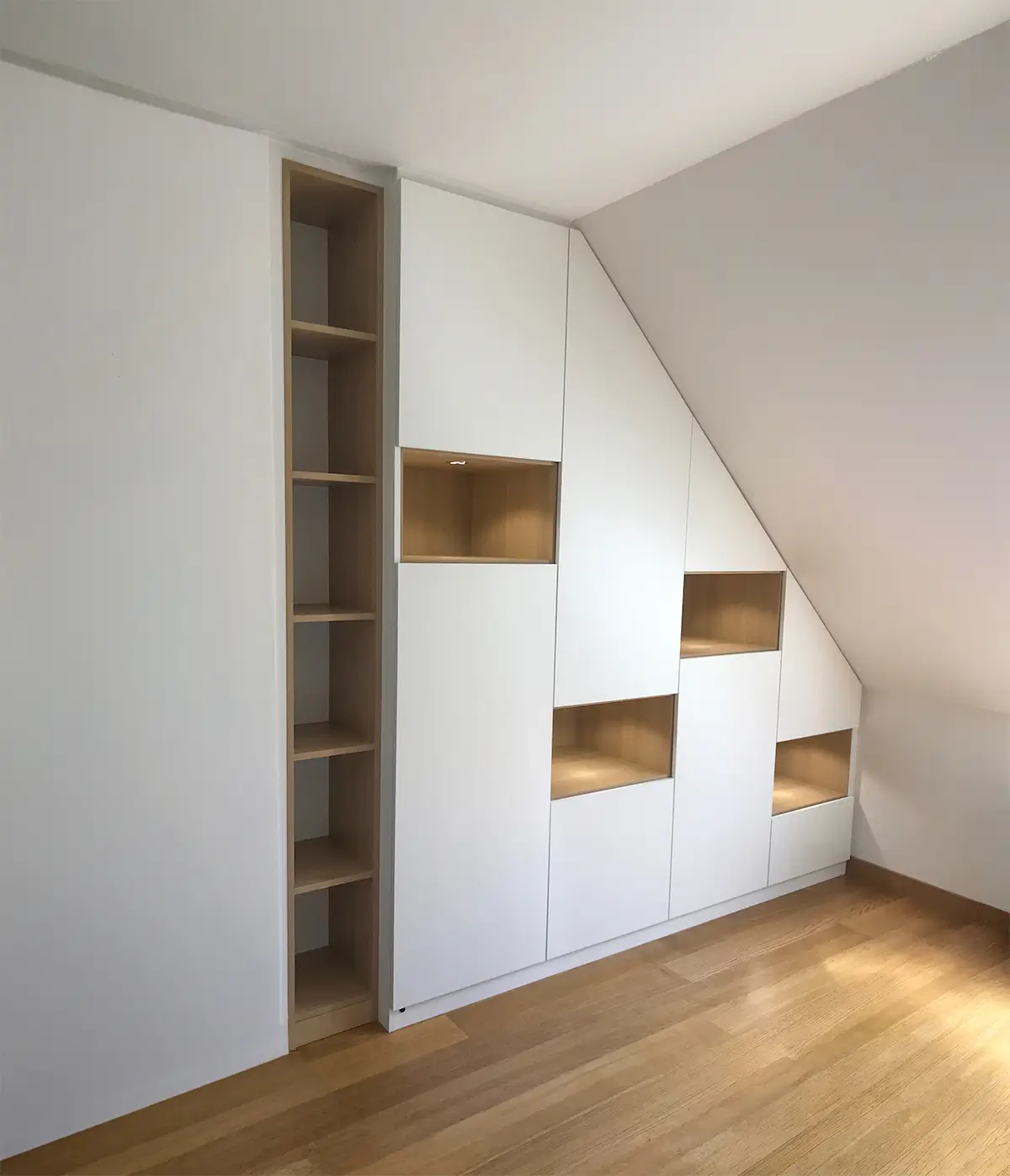 Dressing Sur Mesure Niches Sous Pente Contemporain Vazardhome Pjd 24d