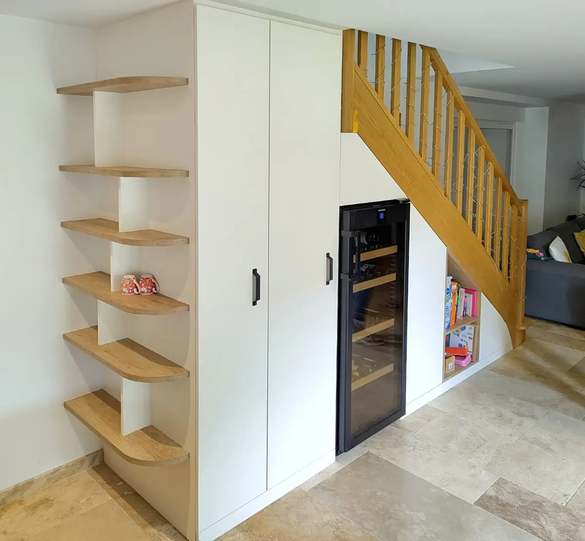 Sous Escalier Cave A Vin Etageres Sous Escalier Sur Mesure Vazard Home Pjs A26