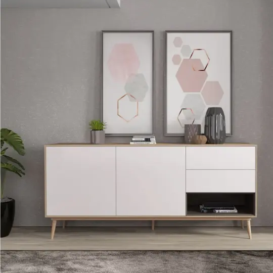 Buffet Scandinave Naturel Japandi Enkel