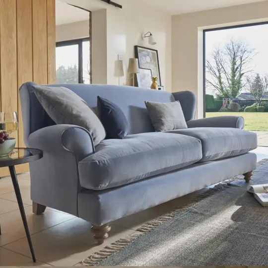 Canape Anglais Velours Mauve Cottage Tetrad Zaffer