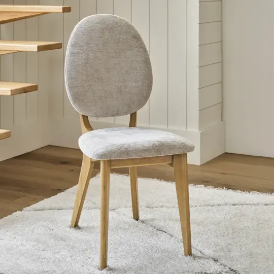 Chaise Campagne Chic Bois Beige Alva