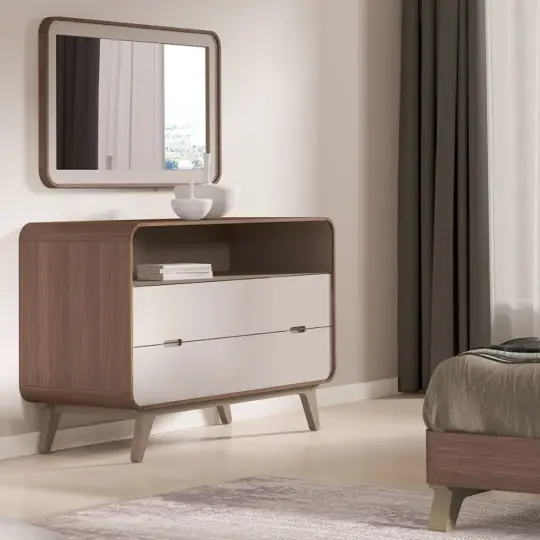 Commode Scandinave Naturel Courbe Arcus