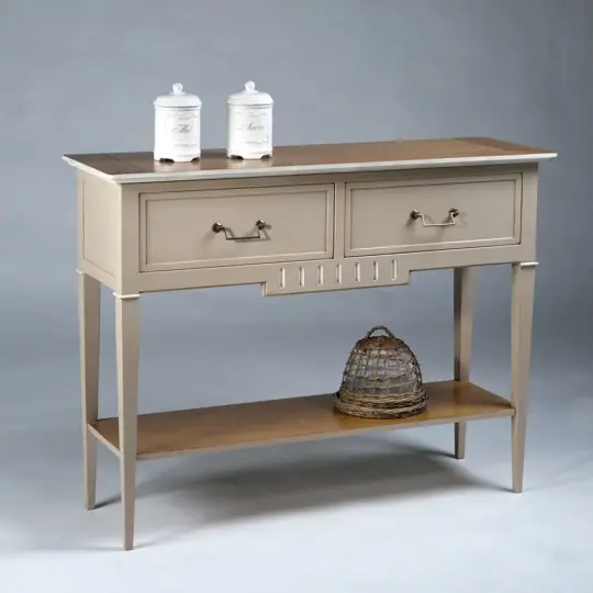 Console Classique Chic Laque Beige Elegant