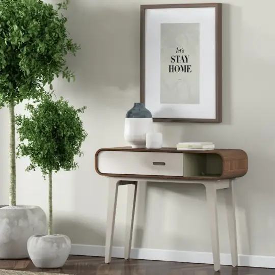 Console Tiroir Scandinave Naturel Arcus