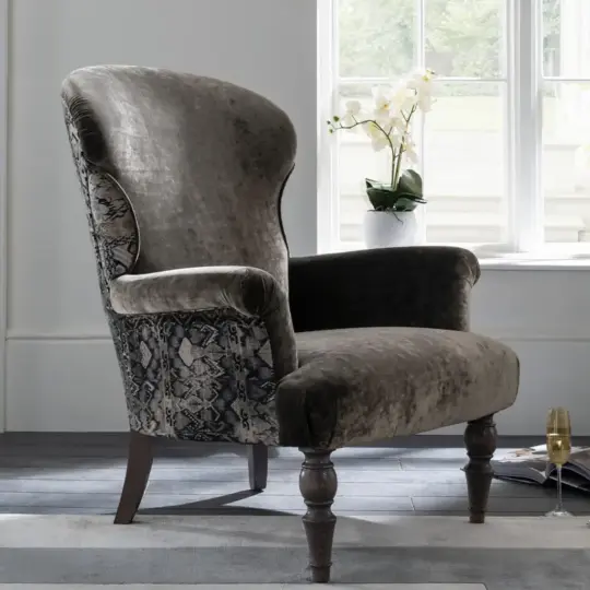 Fauteuil Anglais Tissu Tetrad Garland