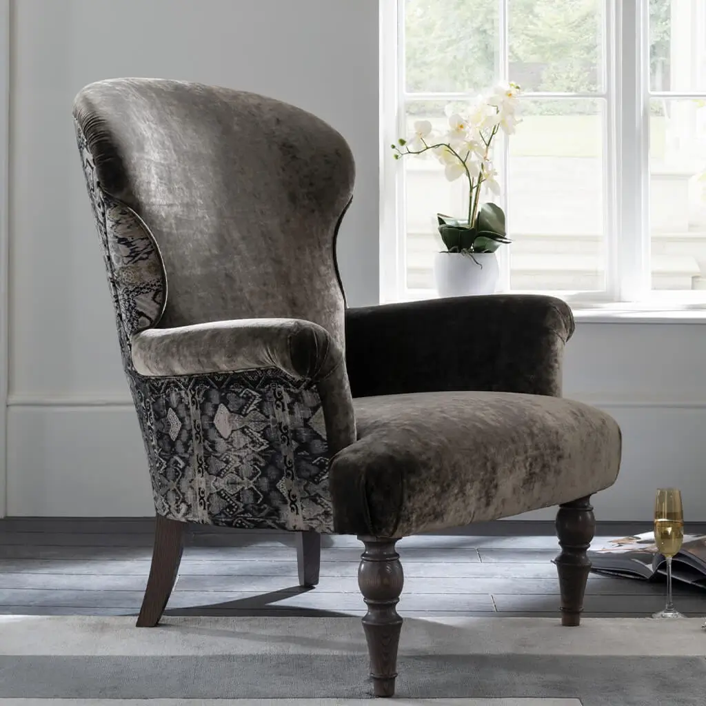 Fauteuil Anglais Tissu Tetrad Garland Fauteuil Anglais Tissu Tetrad Garland