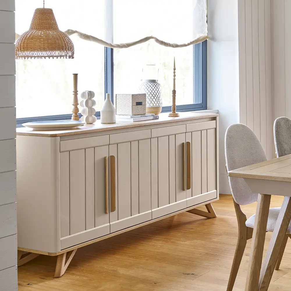 Meuble Campagne Chic Bois Blanc Alva Meuble Campagne Chic Bois Blanc Alva