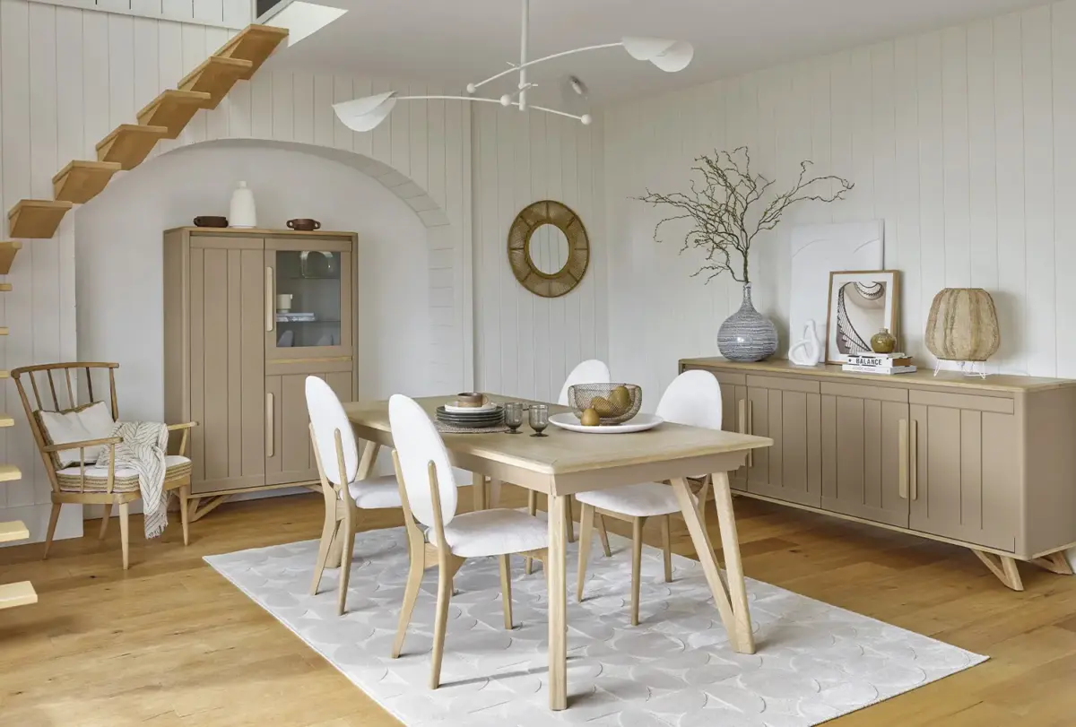 Salle A Manger Campagne Chic Chanvre Bois Alva Salle A Manger Campagne Chic Chanvre Bois Alva