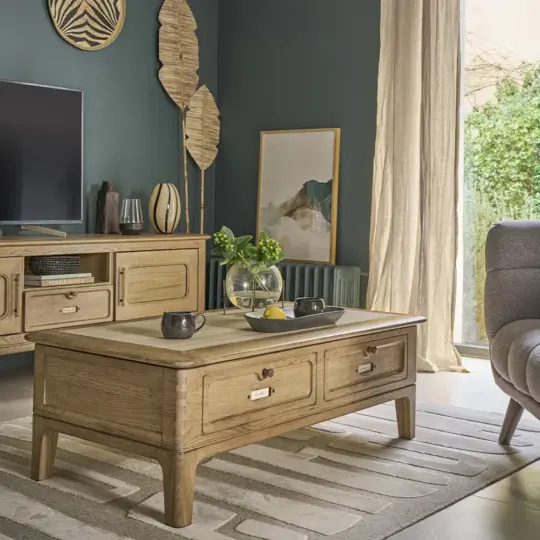 Table Basse Dinette Campagne Chic Artcopi Intemporel Chene Jazz