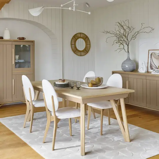 Table Rectangulaire Campagne Chic Bois Alva