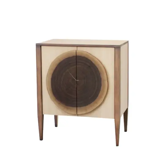 Meuble Entree Esprit Japandi Bois Natural 121