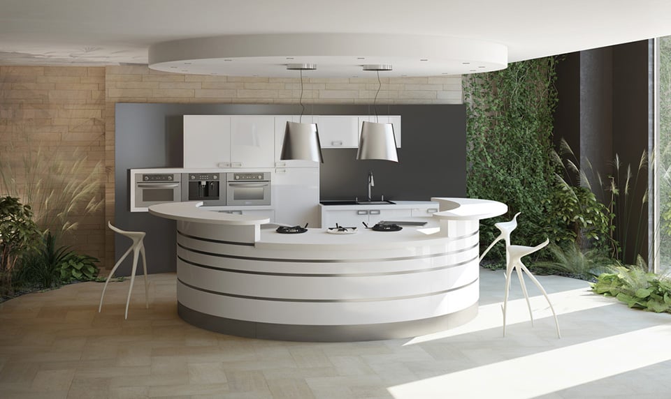 cuisine-celtis-alicante-blanche - meuble contemporain - fabricant de