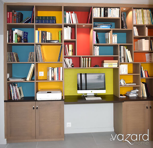 bibliotheque-bureau-design-sur-mesure-fond-couleurs-vazard-home bibliotheque-bureau-design-sur-mesure-fond-couleurs-vazard-home